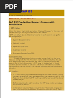 Learn Sap Bi: SAP BW Production Support Issues With Resolutions