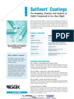 59318A - FASTFACTS - Sulfinert Coatings For Sampling, Transfer, and Analysis OfSulfur Compounds To Less Than 20ppb