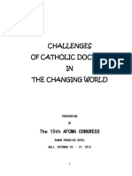 Challenges of Catholic Doctors in The Changing World - 15th AFCMA Congress 2012