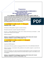 Programma Gestione Delle Emergenze e Protezione Civile Montelupo F.no