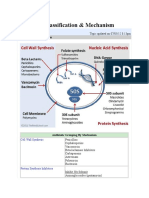 Antibiotic Classification & Mechanism: Derek Moore MD