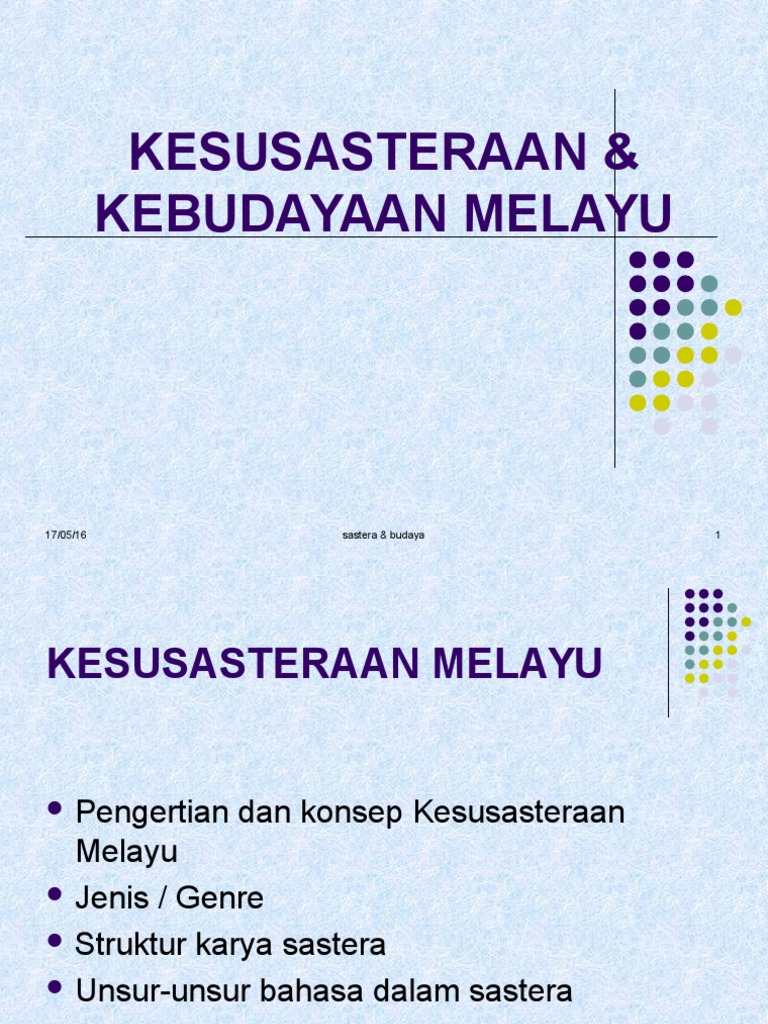 Kesusasteraan Melayu Pdf