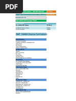 SAP HANA SP5 Course Content Details