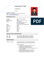 Curriculum Vitae: Personal Data