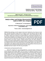 Study on Wear and Friction Characteristics of Brake Rotor