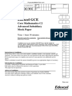 Mock QP - C2 Edexcel