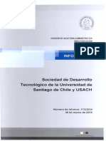 Informe Nº 113 Contraloria Gral de La Republica, SDT Usach