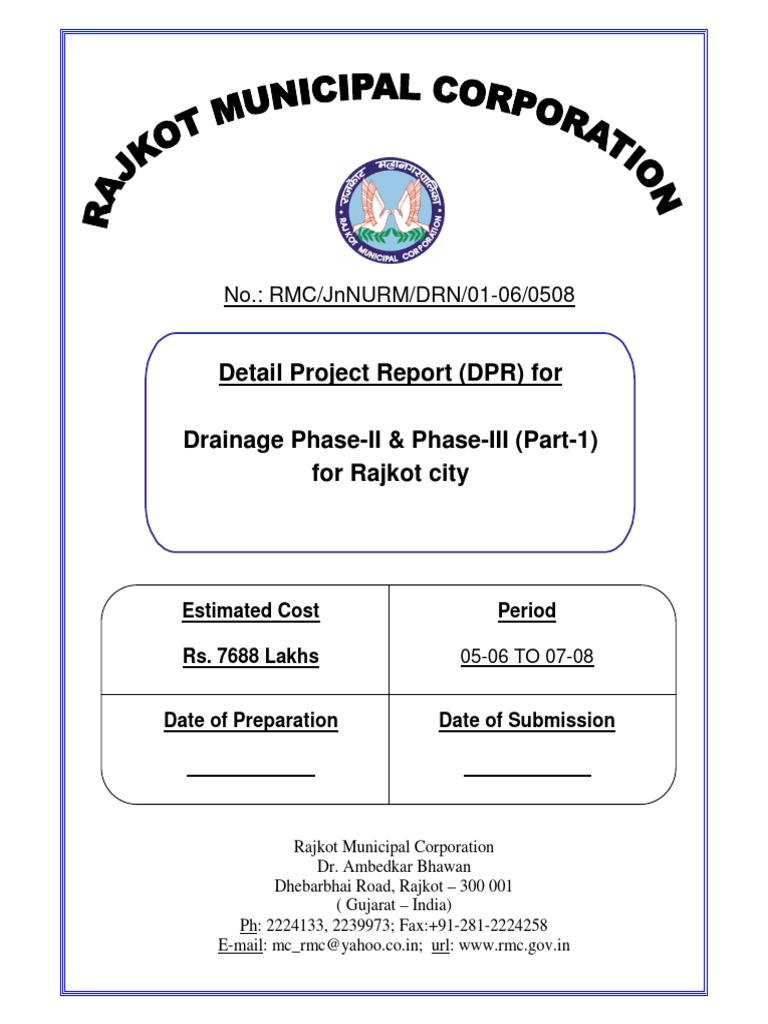 Drainage DPR PDF | PDF | Groundwater | Soil