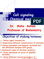 Cell Signaling by Chemical Messengers: Dr. Maha Sallam Professor of Biohemistry