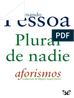 Fernando Pessoa - Plural de Nadie. Aforismos