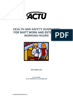 ACTU Shift Work Guidelines