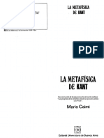 Caimi La Metafisica de Kant EUDEBA PDF