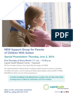 Autism Flyer Supportgrp June2016