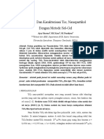 Synthesis of TiO2 Nanoparticles by Sol