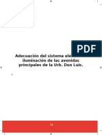 Proyecto URB Don Luis Adecuacion Del Sistema Electrico e Iluminacion de Las Av Principales