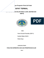 Sifat Termal Kapasitas Panas Molar Model