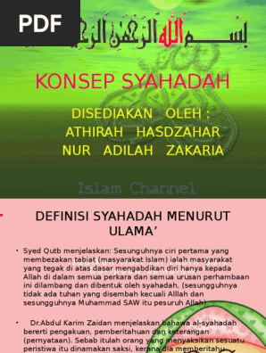 Konsep Shahadah Powerpoint Pdf