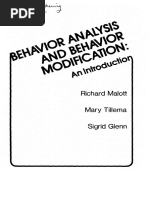 1978 - Behavior Analysis and Behavior Modification - Mallot, Tillema & Glenn PDF