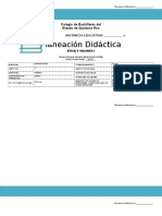 Ejemplo Planeacion Didactica Etica y Valores I Bachillerato