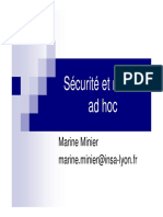 Sécurité et réseau  ad hoc 15