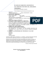 Formato de Aviso de Siniestro Catastrófico