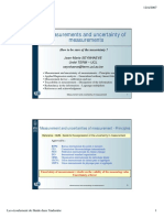 Uncertainty of Measurements JMSeynhaeve