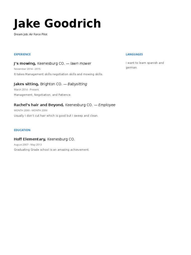 Resume Jacobgoodrich | PDF