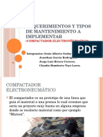 Requerimientos y Tipos de Mantenimiento A Implementar