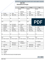 Menu Form Child and Adult Care Food Program