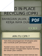 Cold In-Place Recycling (Cipr)