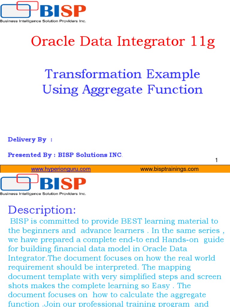 Aggregate-Function-Transformation.pdf | Oracle Database | Database Schema
