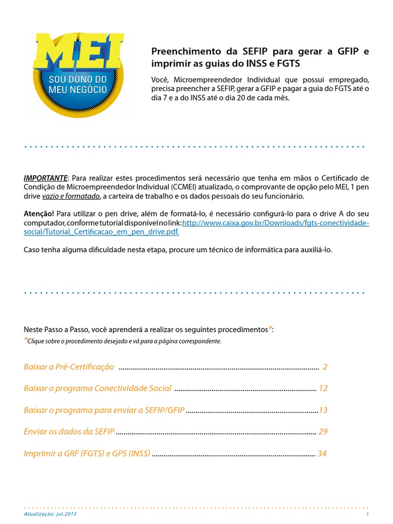 Como preencher a SEFIP, gerar a GFIP e imprimir as guias do INSS e FGTS ...