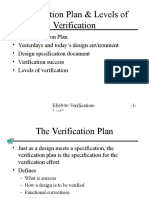 Verification Plan Levels Guide - Define, Verify Design, Success & Effort