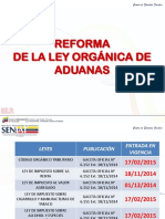 Reforma de La Ley Organica de Aduana 2015 1