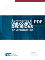 UAE Court Decisions on Arbitration - Copy