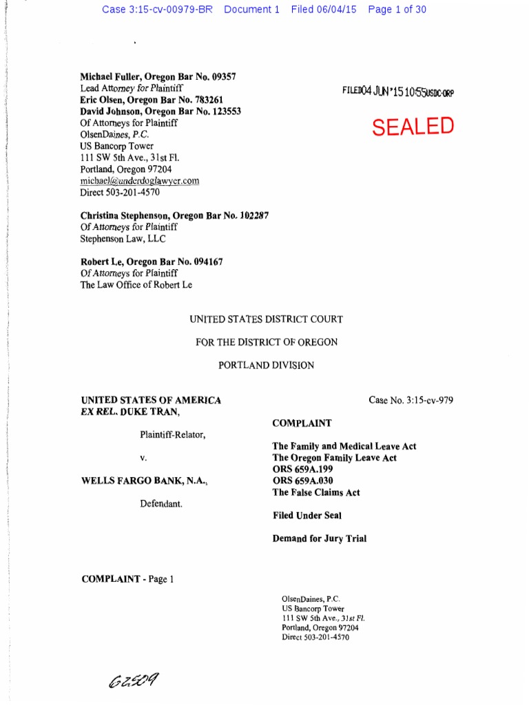 Wells Fargo Lawsuit Wells Fargo Wachovia