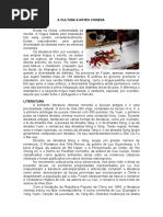 A Cultura e Artes Chinesa