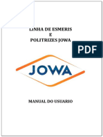 LINHA DE ESMERIS E POLITRIZES JOWA MANUAL DO USUARIO