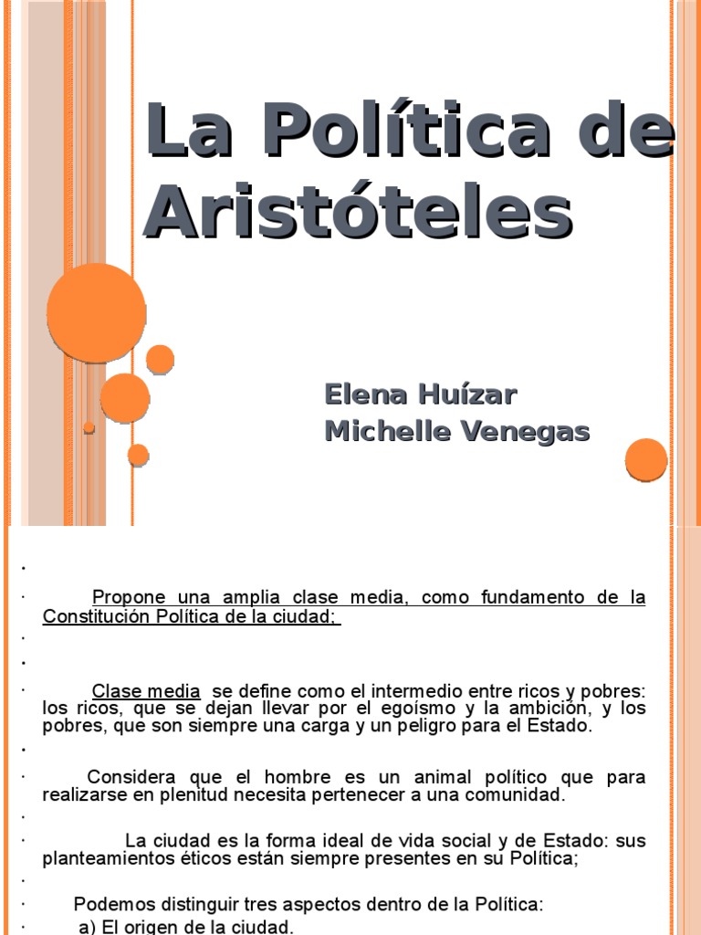La Politica de Aristoteles Gobierno Política