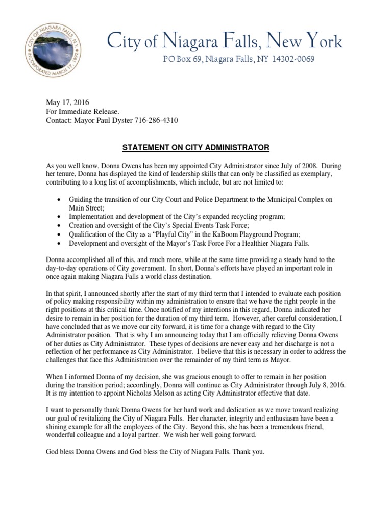 Administrative Changes Statement | PDF | Government