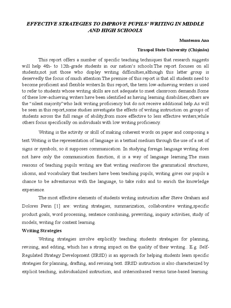 Word processing document example picture