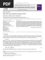 Applied and Computational Harmonic Analysis: Emmanuel J. Candès, Mark A. Davenport