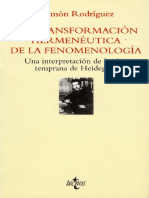 Rodriguez Garcia Ramon - La Transformacion Hermeneutica de La Fenomenologia