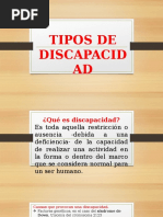 Tipos de Discapacidad