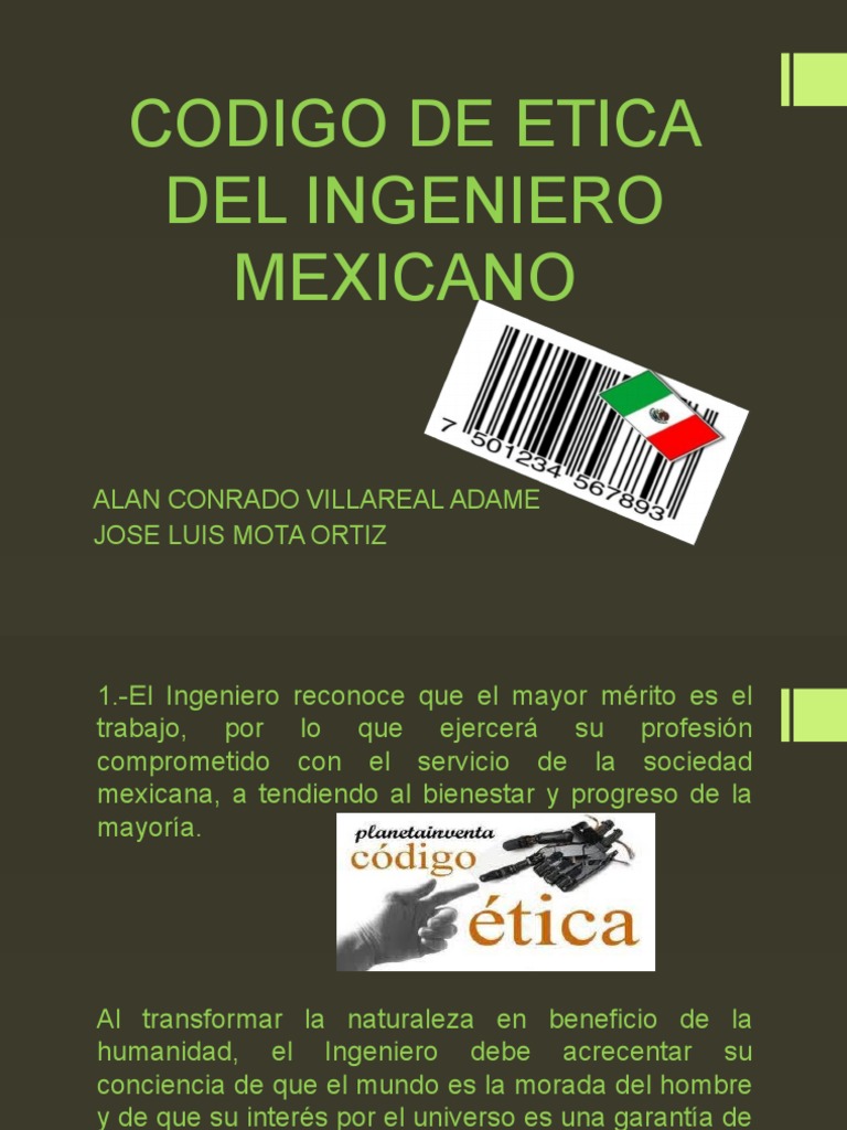 Codigo de Etica Del Ingeniero Mexicano Derecho laboral Ingeniería