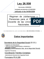 Regimen de Jubilaciones y Pensiones1