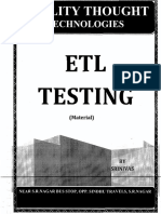 Etl Testing