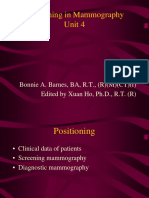 Unit 4 - Mammography Positioning