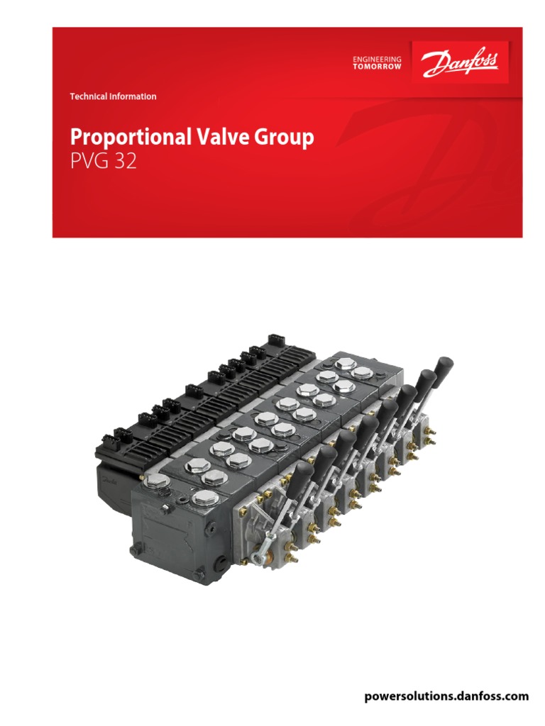 Proportional Valve Group Pvg 32 Pdf Valve Actuator