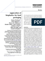 Application of Bioplastics For Food Packaging PDF